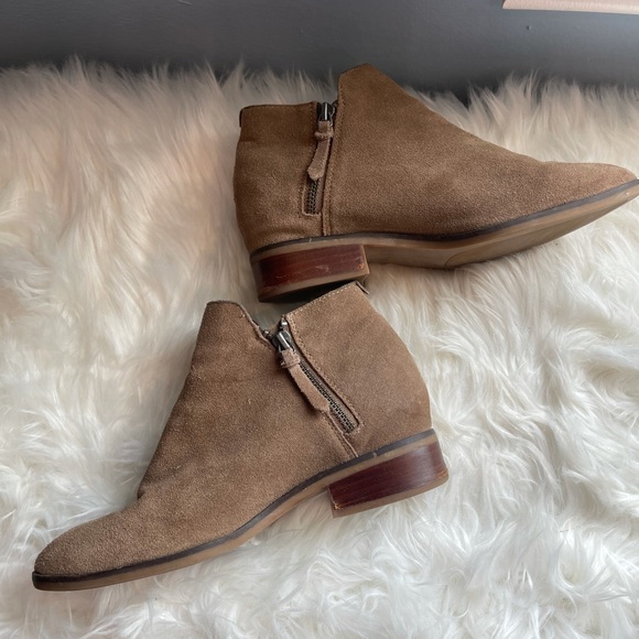 COPY - ⭐️⭐️CLEARANCE ⭐️⭐️STEVE MADDEN ARPER ANKLE SUEDE BOOTIES TAN SIZE 8 - Picture 3 of 7